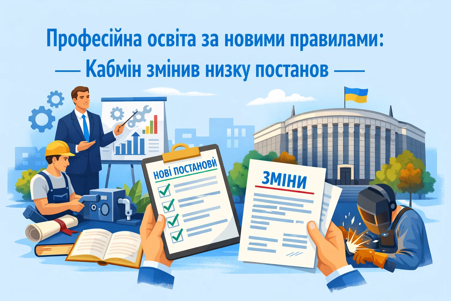 Професійна освіта за новими правилами: Кабмін змінив одразу низку постанов