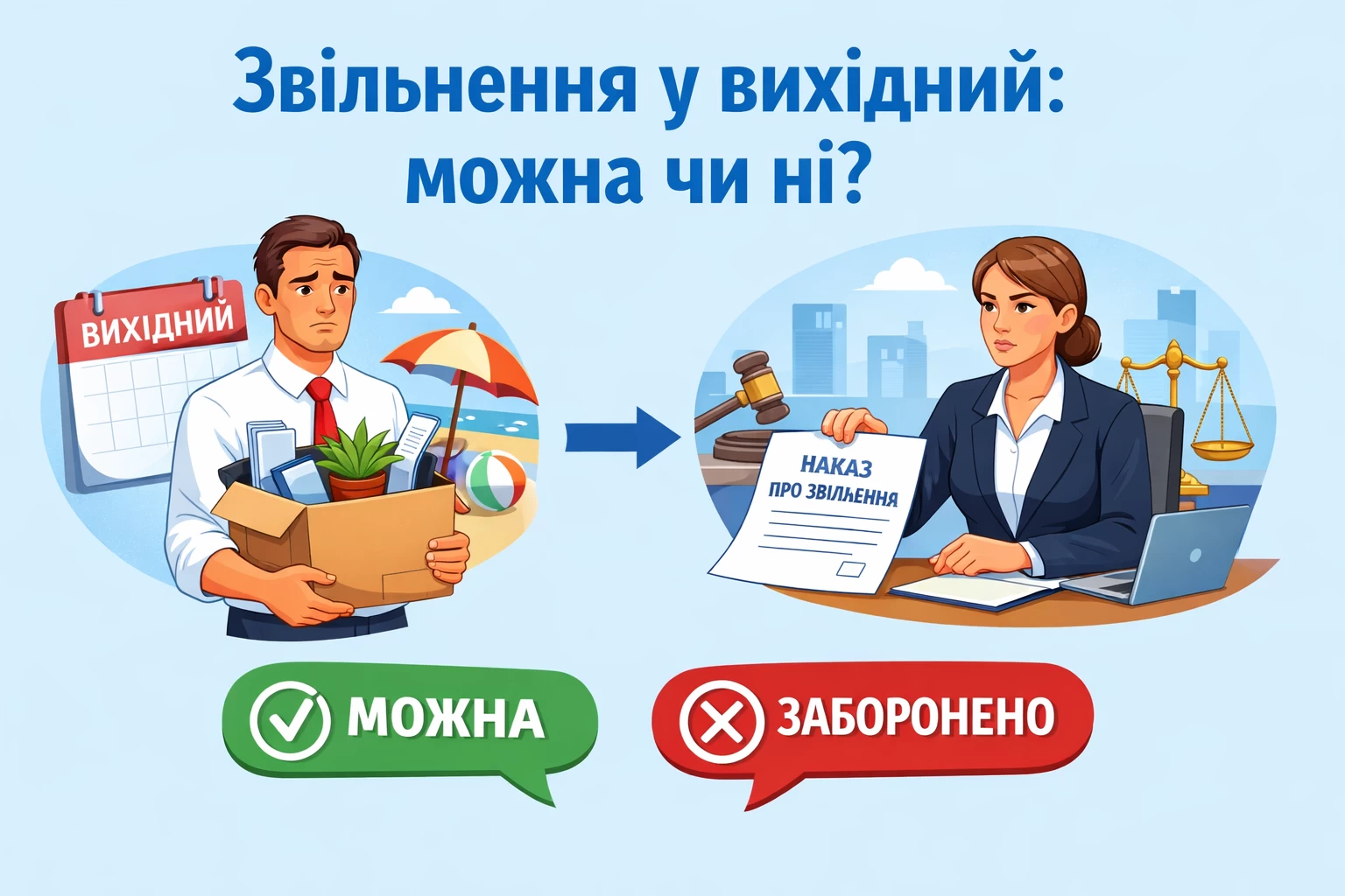 Звільнення у вихідний: можна чи ні?