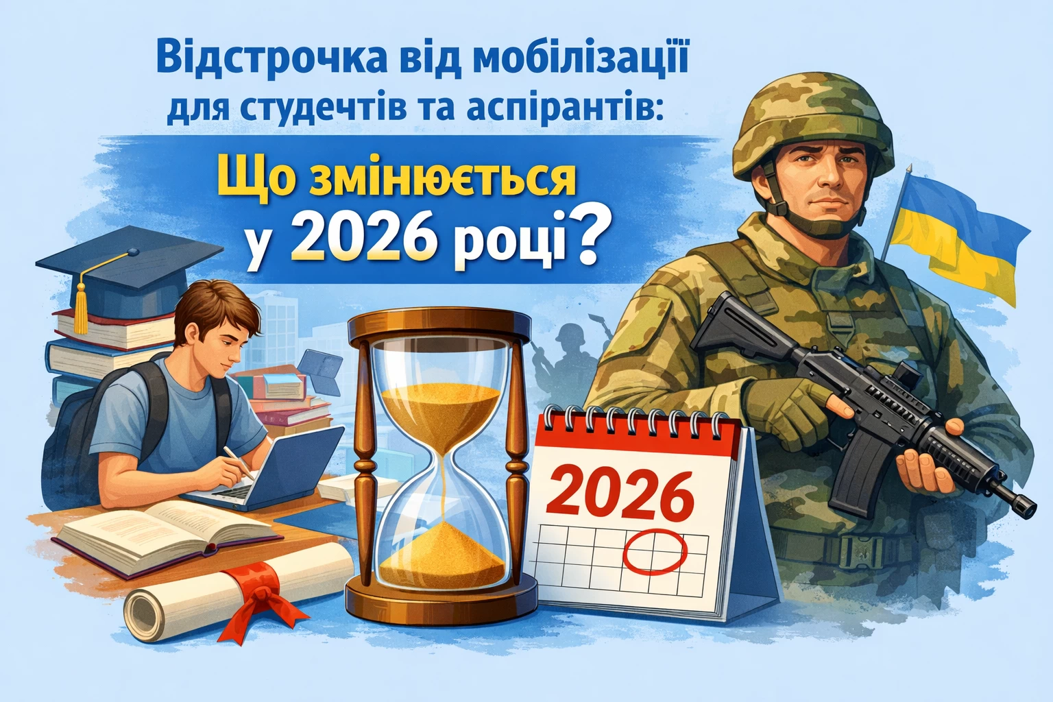 Відстрочка від мобілізації для студентів та аспірантів: що змінюється у 2026 році