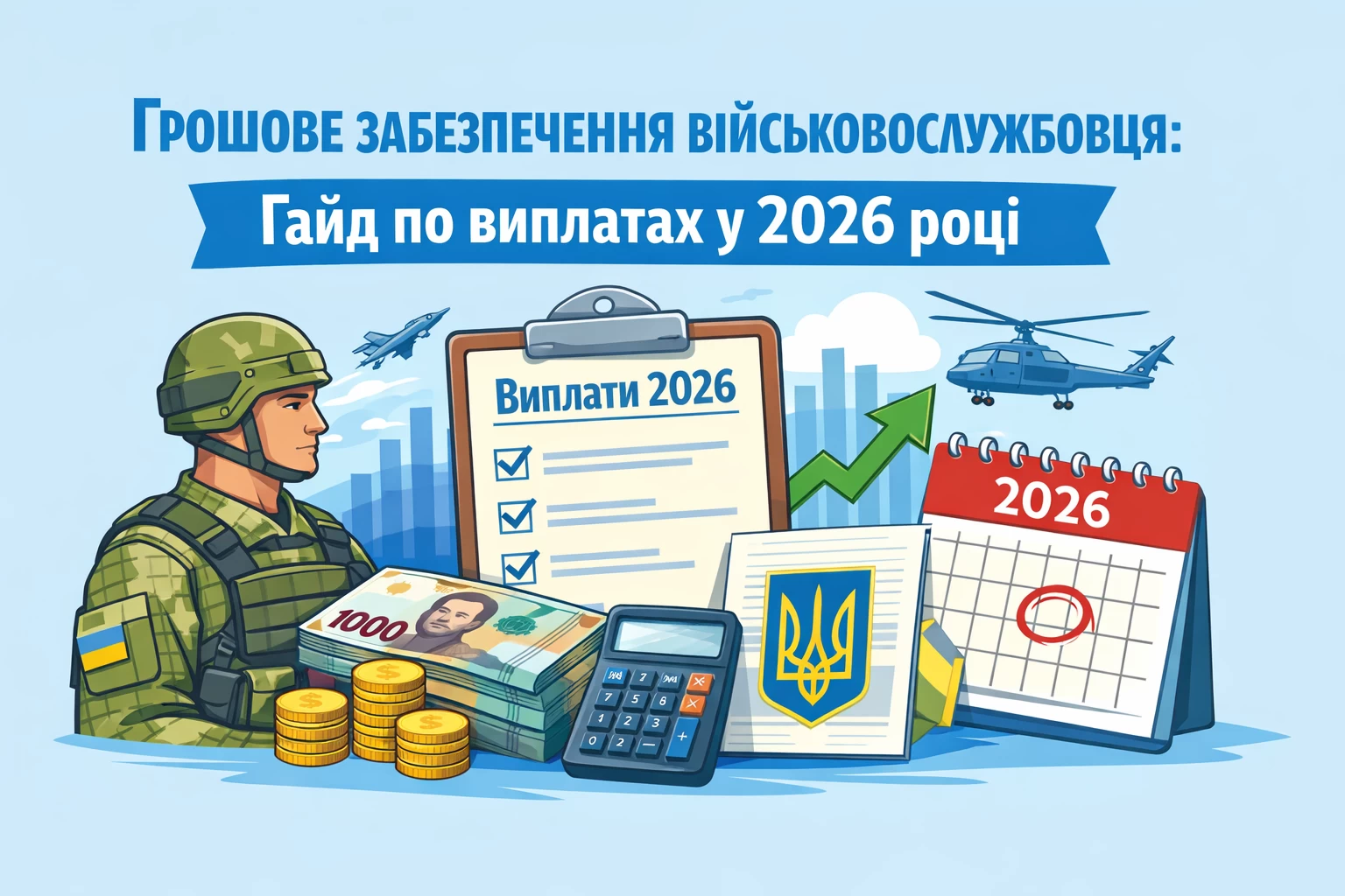 Грошове забезпечення військовослужбовця: гайд по виплатах у 2026 році