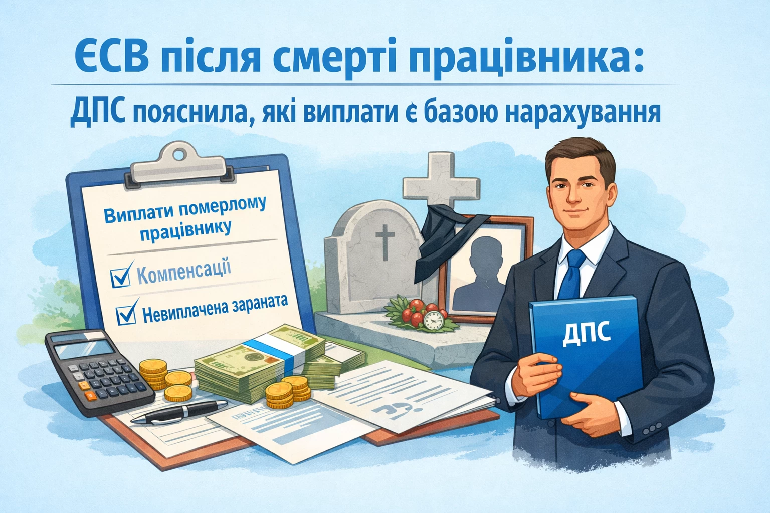 ЄСВ після смерті працівника: ДПС пояснила, які виплати є базою нарахування