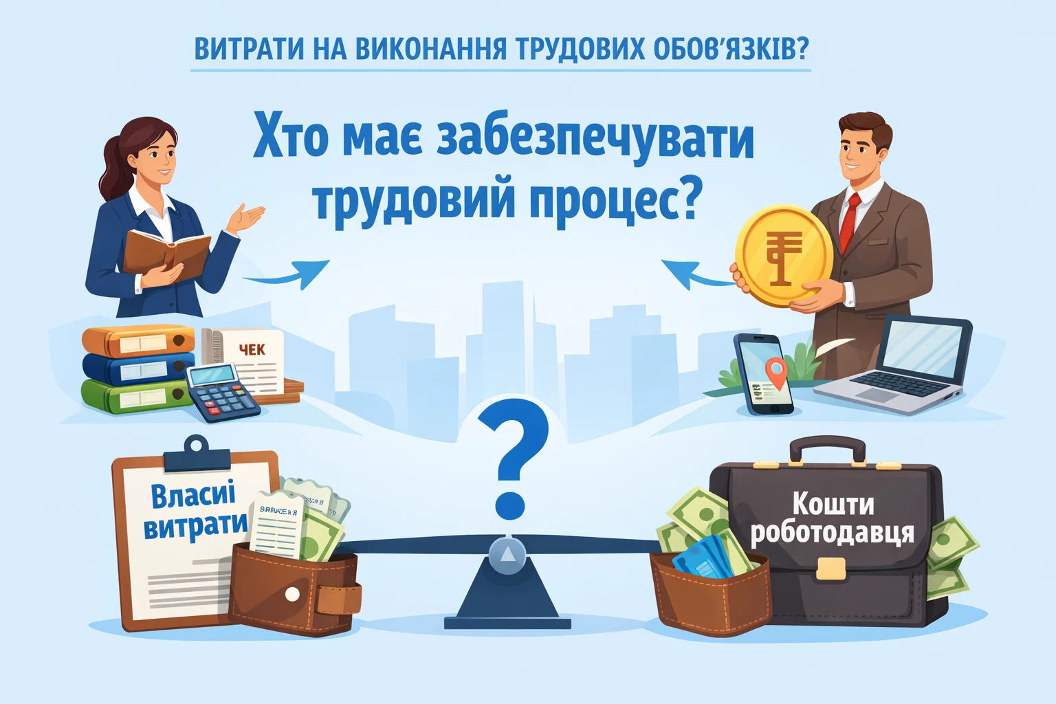 Покладення на працівника витрат, пов’язаних із забезпеченням виконання трудових обов’язків: хто має забезпечувати трудовий процес?