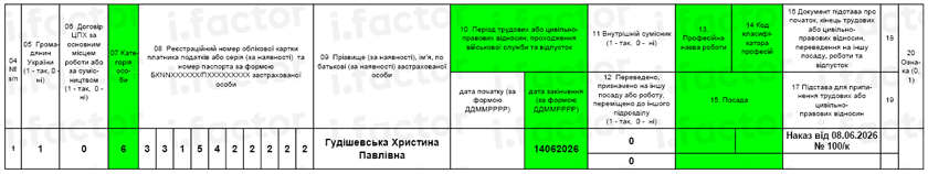 Рис. 7. Фрагмент Д5. Дострокове припинення відпустки до 3 років