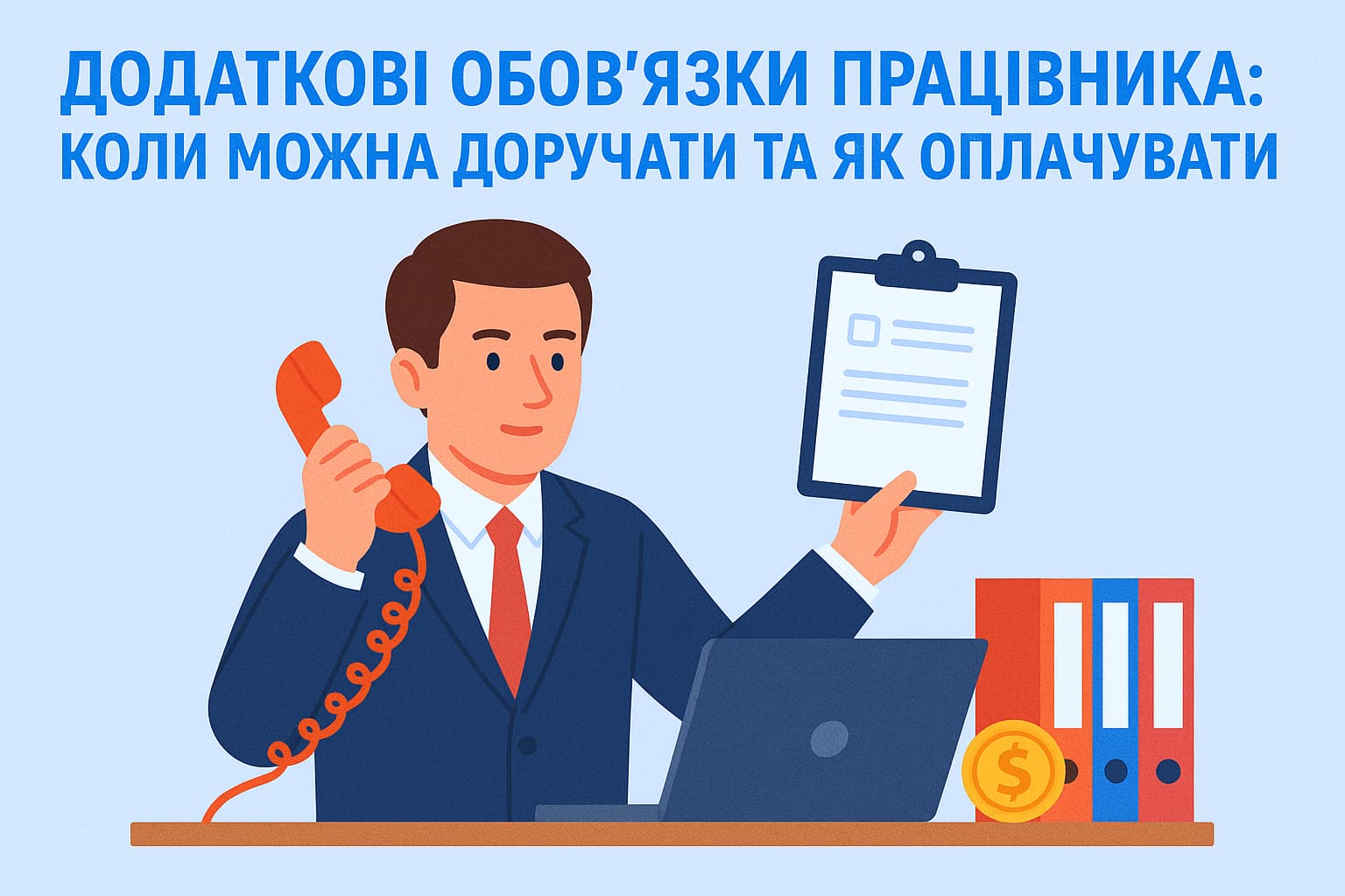 Додаткові обов’язки працівника: коли можна доручати та як оплачувати