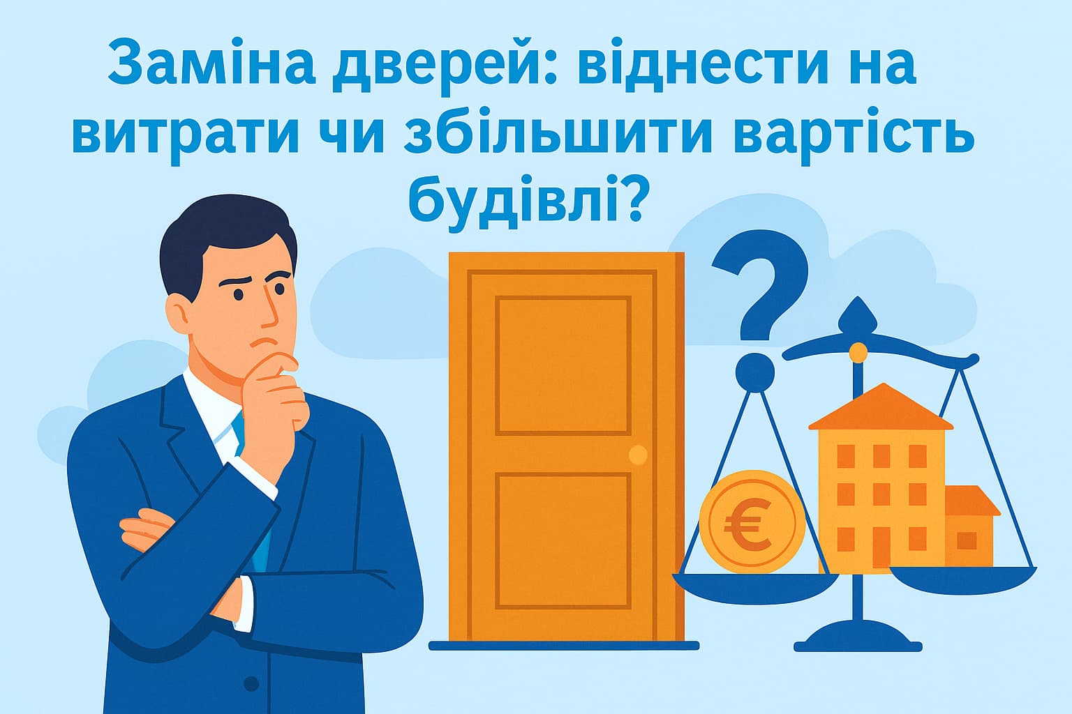 Заміна дверей: віднести на витрати чи збільшити вартість будівлі?