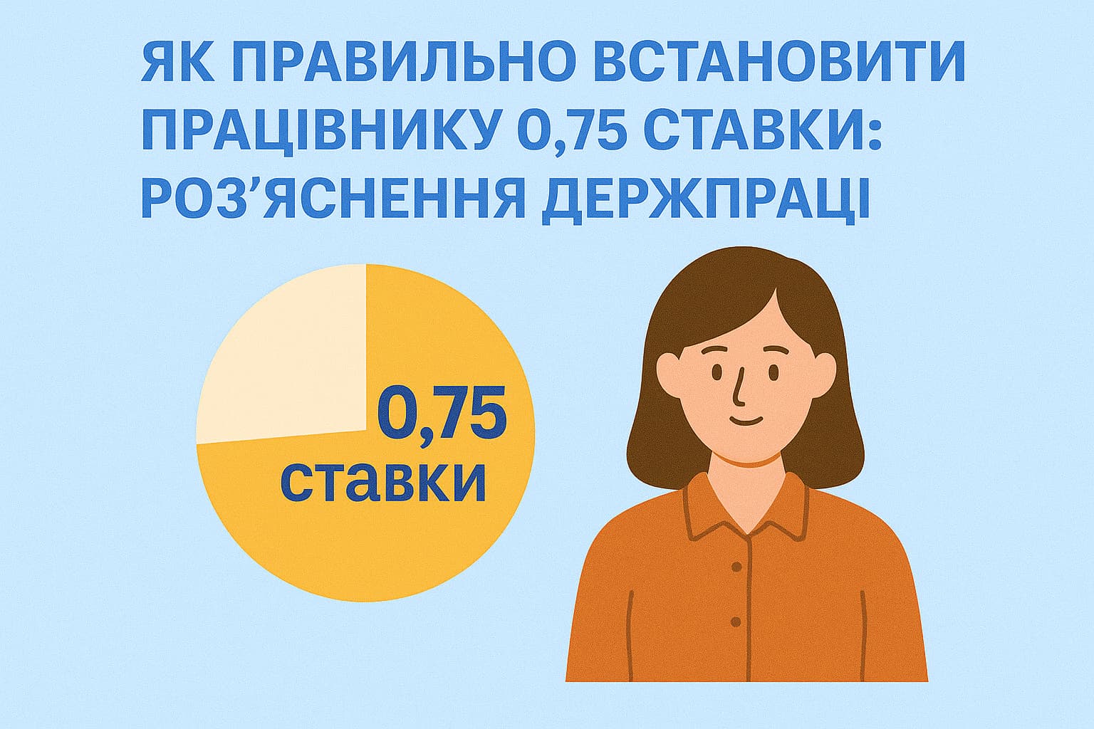 Як правильно встановити працівнику 0,75 ставки: роз’яснення Держпраці