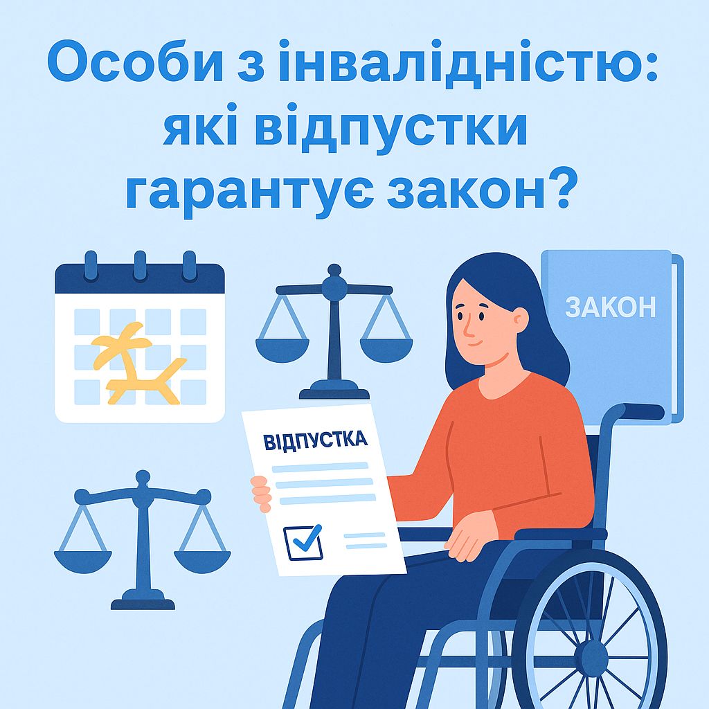 Особи з інвалідністю: які відпустки їм гарантує закон?