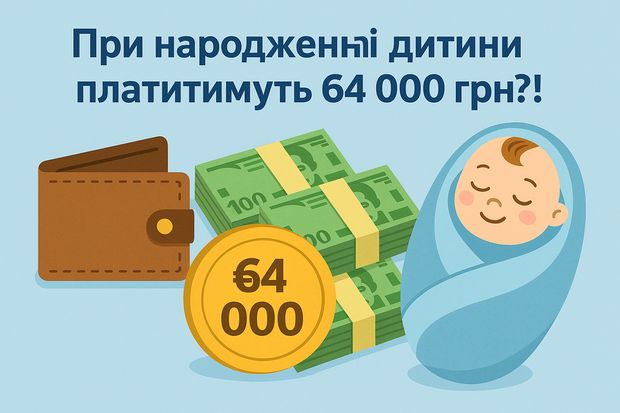 При народженні дитини платитимуть 64 000 грн?!