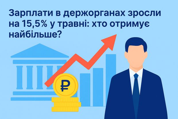 Заробітна плата в центральних держорганах в травні зросла на 15,5%. Де отримують найбільше