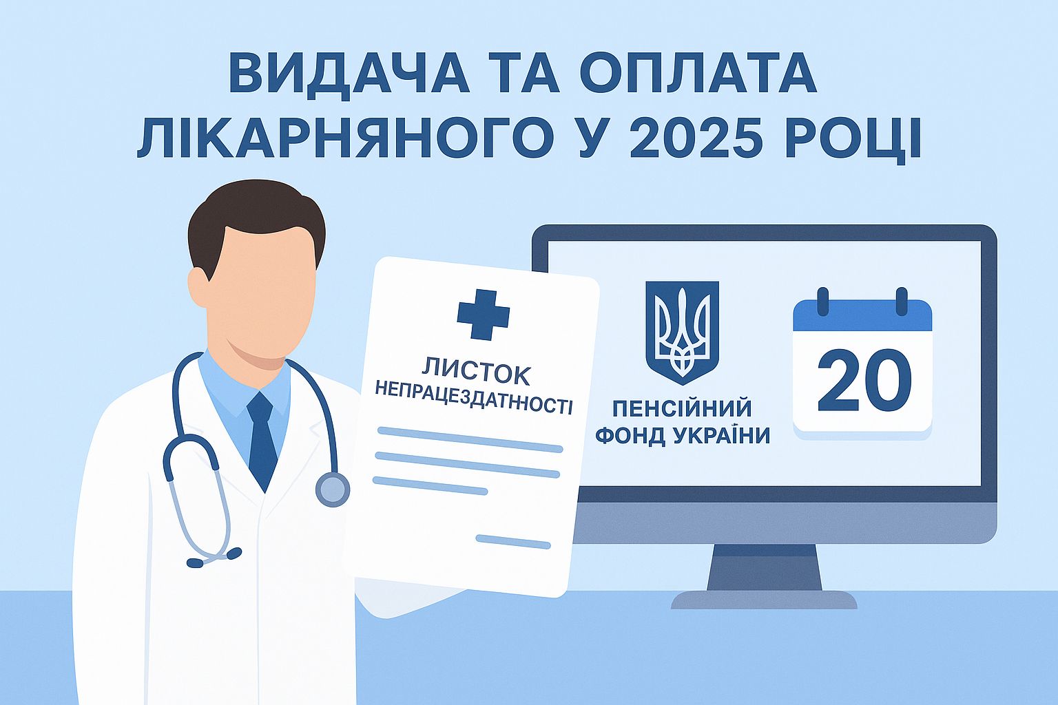 ПФУ нагадав: як правильно видається та оплачується лікарняний у 2025 році