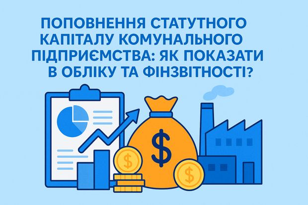 Поповнення статутного капіталу комунального підприємства: як показати в обліку та фінзвітності?