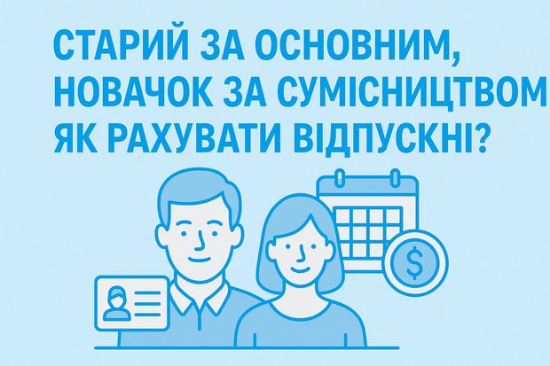 Старий за основним, новачок за сумісництвом: як рахувати відпускні?