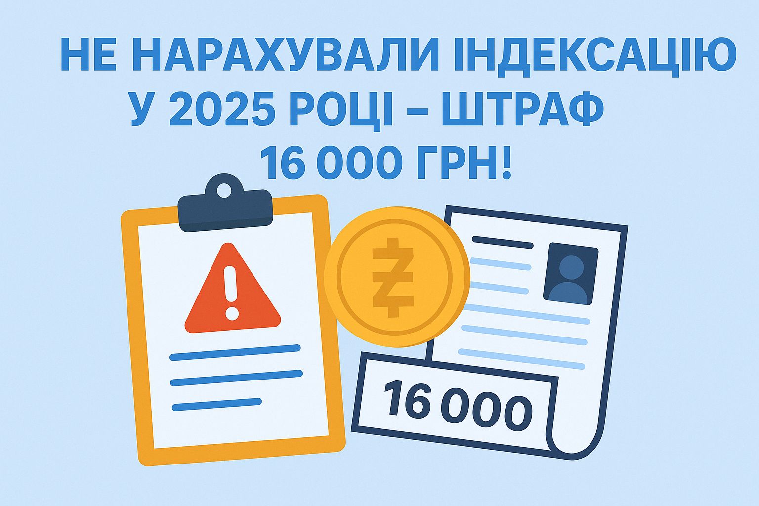 Не нарахували індексацію у 2025 році – штраф 16 000 грн!