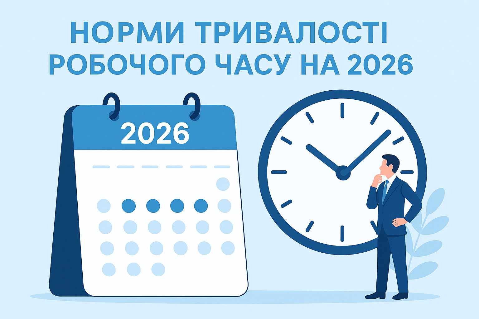 Норми тривалості робочого часу на 2026 рік