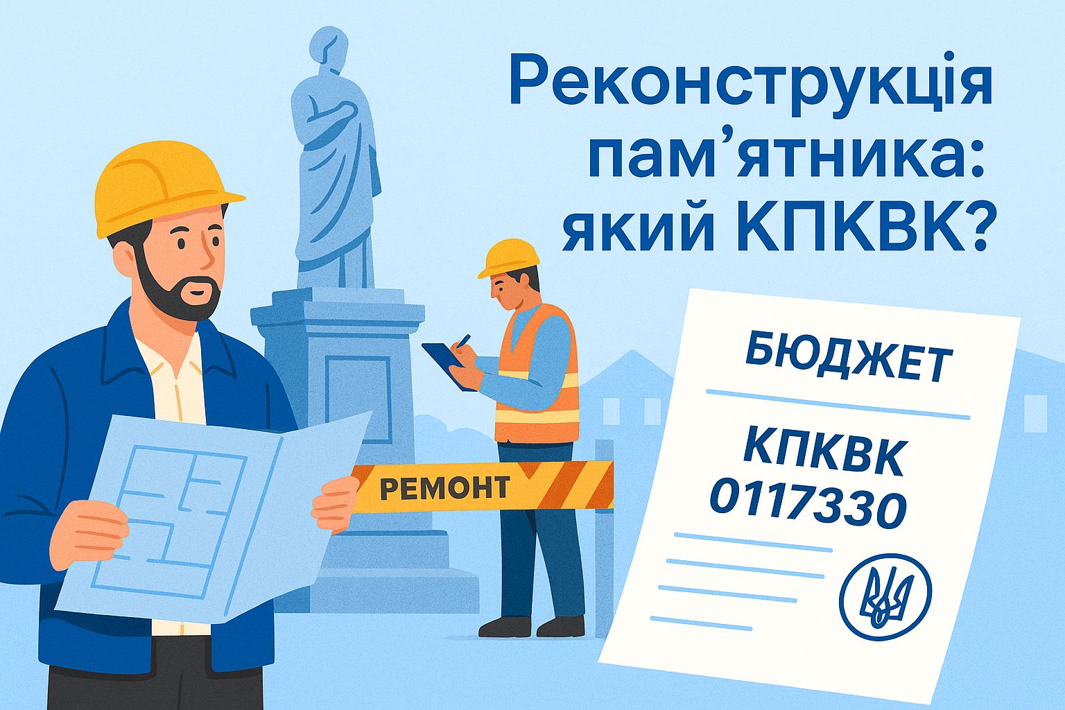 За яким КПКВК проводяться видатки на реконструкцію пам’ятника?