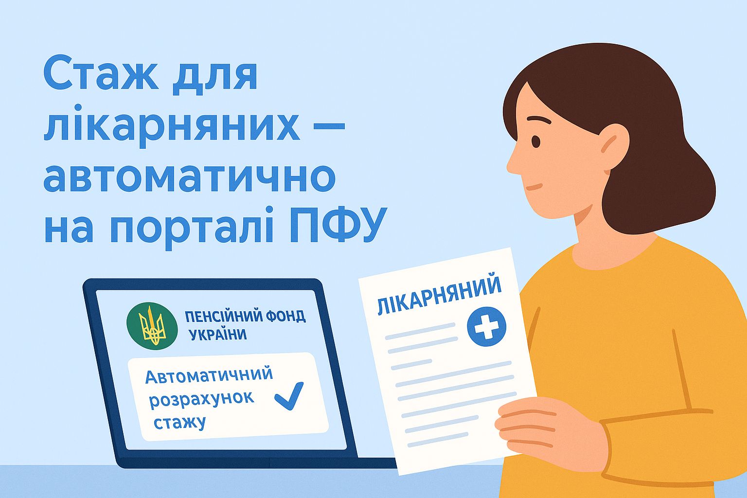 Страховий стаж для лікарняних: з’явився автоматичний розрахунок на порталі ПФУ