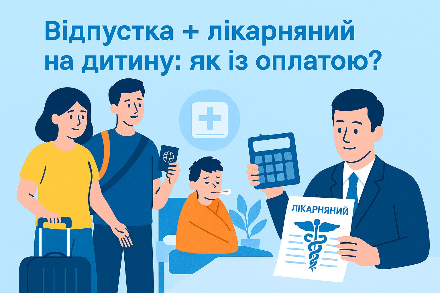  Чи оплачується лікарняний на дитину під час щорічної відпустки?