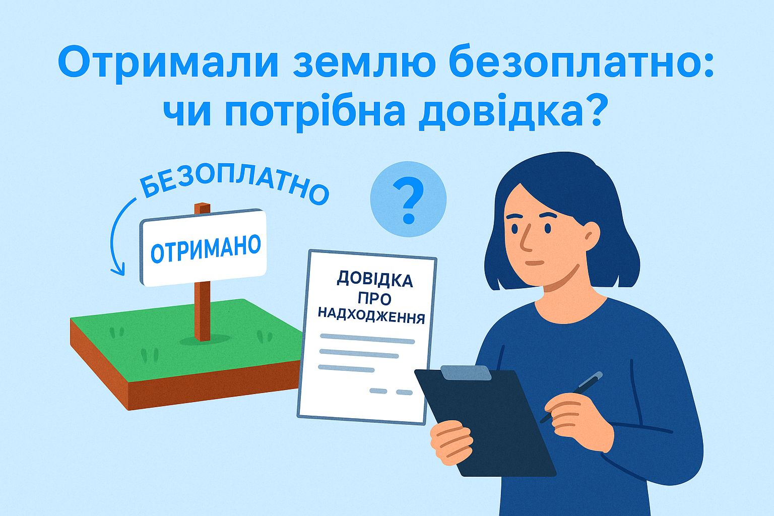 Чи проводити надходження у натуральній формі при оприбуткуванні земельної ділянки?