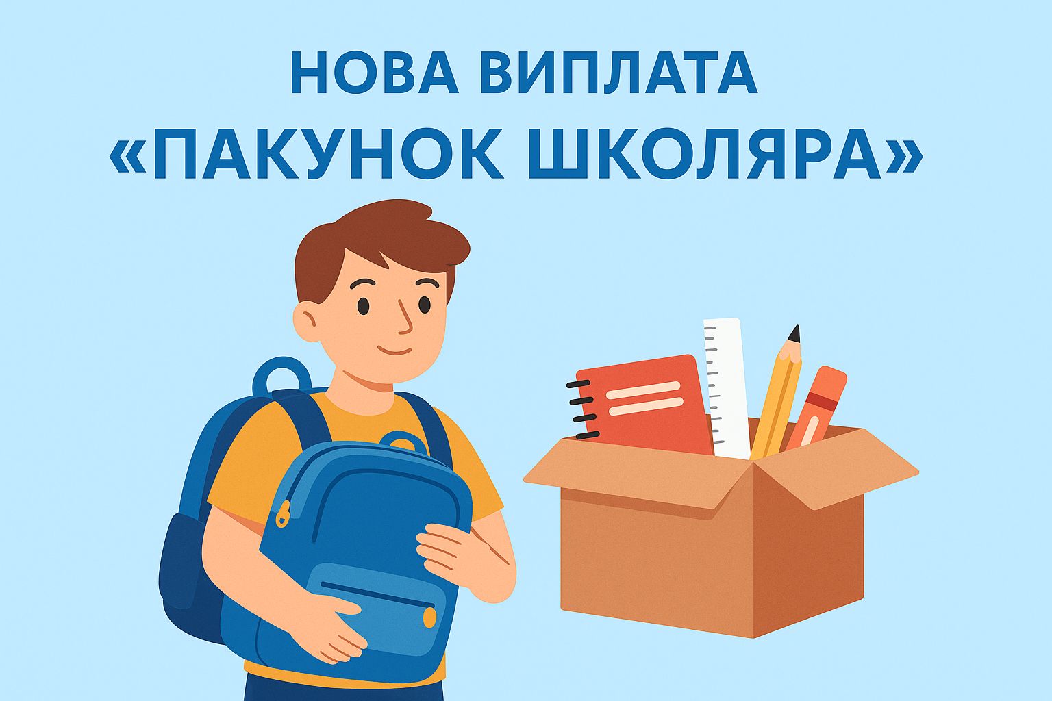 Стартує «Пакунок школяра»: кожна родина отримає 5 тисяч гривень на збори до школи