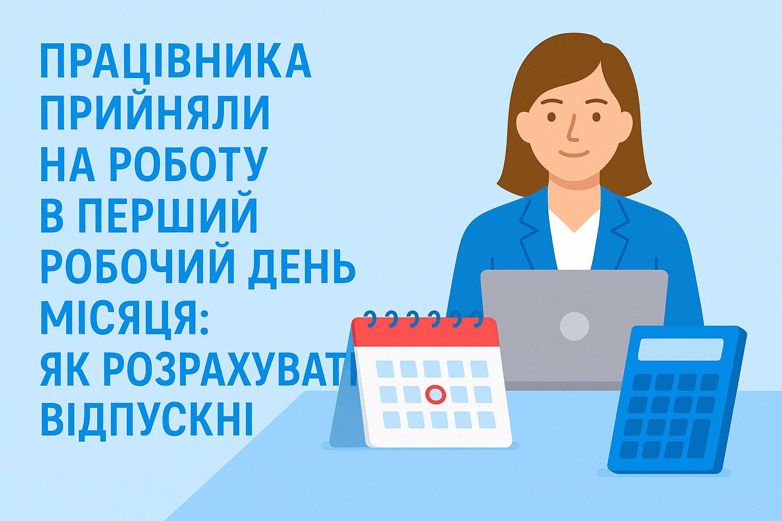 Працівника прийняли на роботу в перший робочий день місяця: як розрахувати відпускні