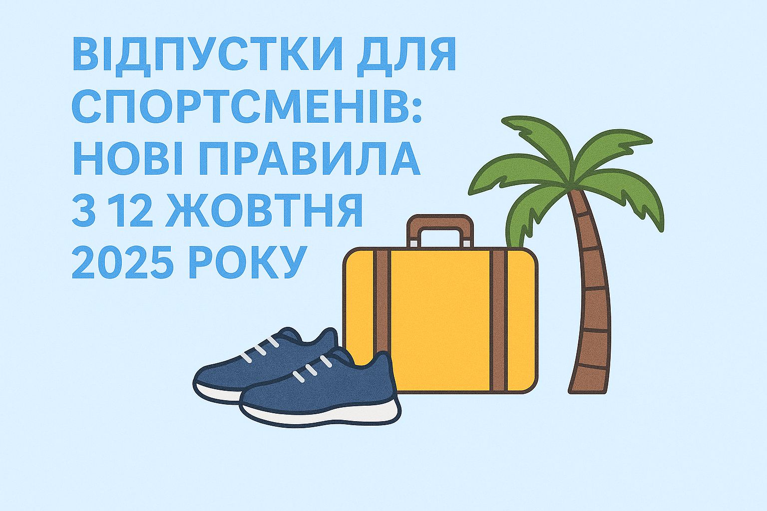 Відпустки для спортсменів: нові правила з 12 жовтня 2025 року