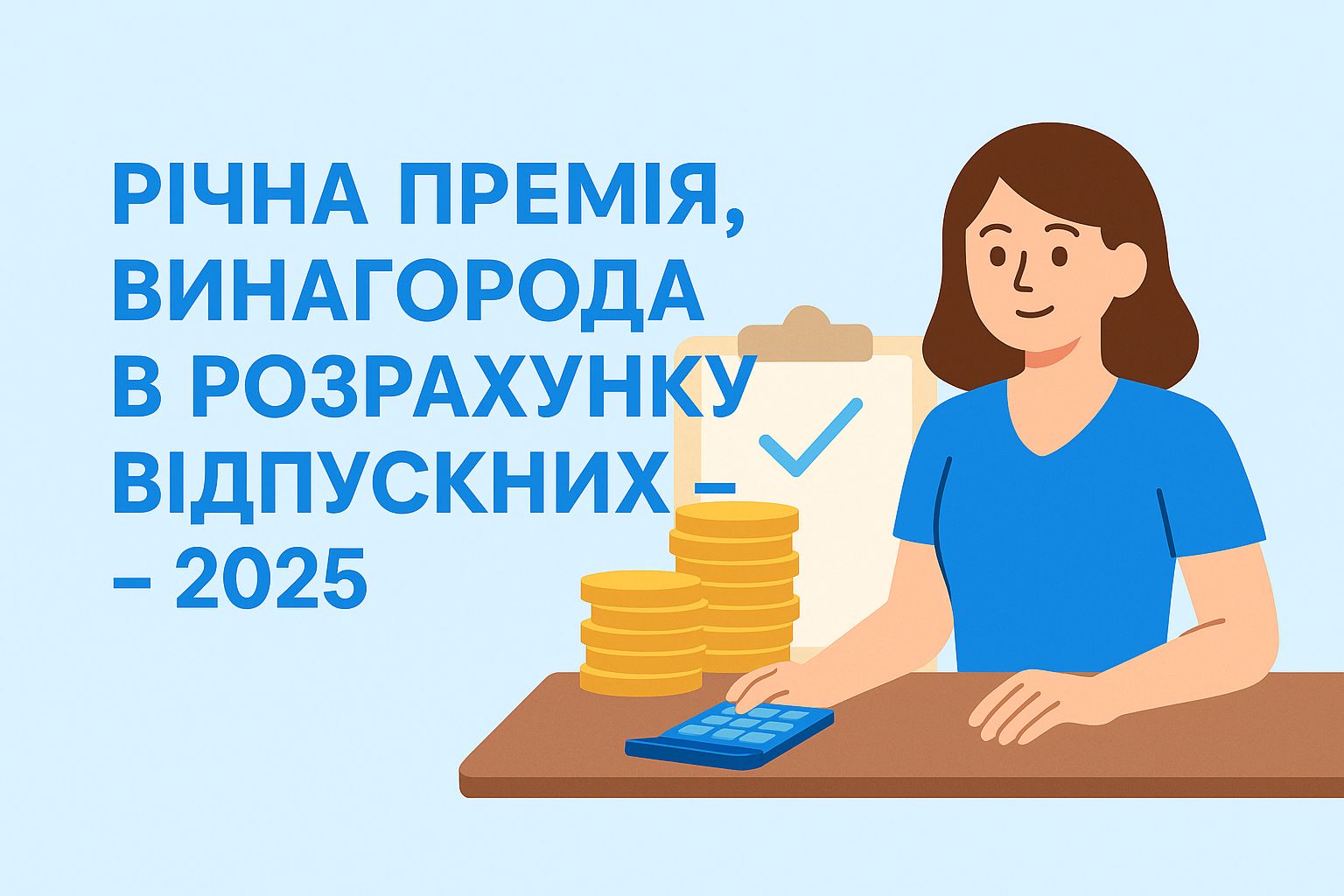 Річна премія, винагорода в розрахунку відпускних – 2025