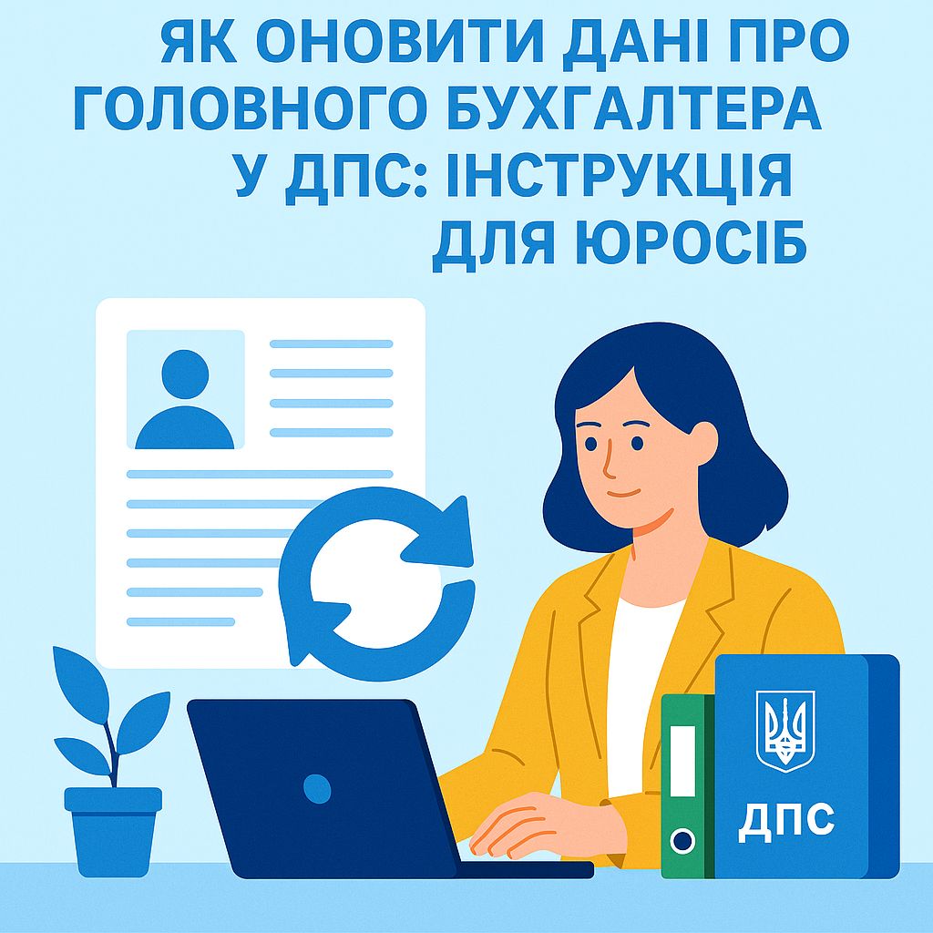 Як оновити дані про головного бухгалтера у ДПС: інструкція для юросіб