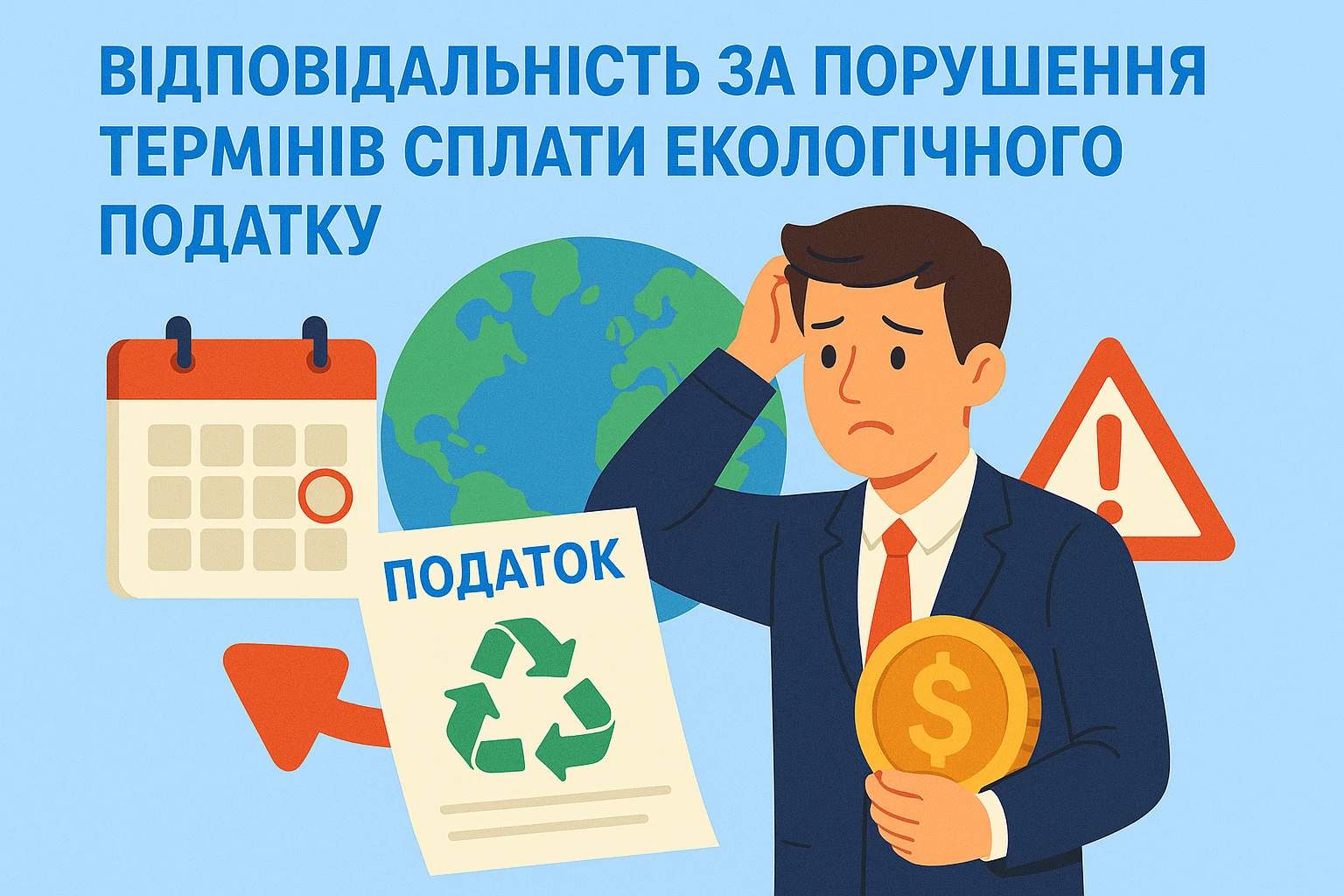 Відповідальність за порушення термінів сплати екологічного податку