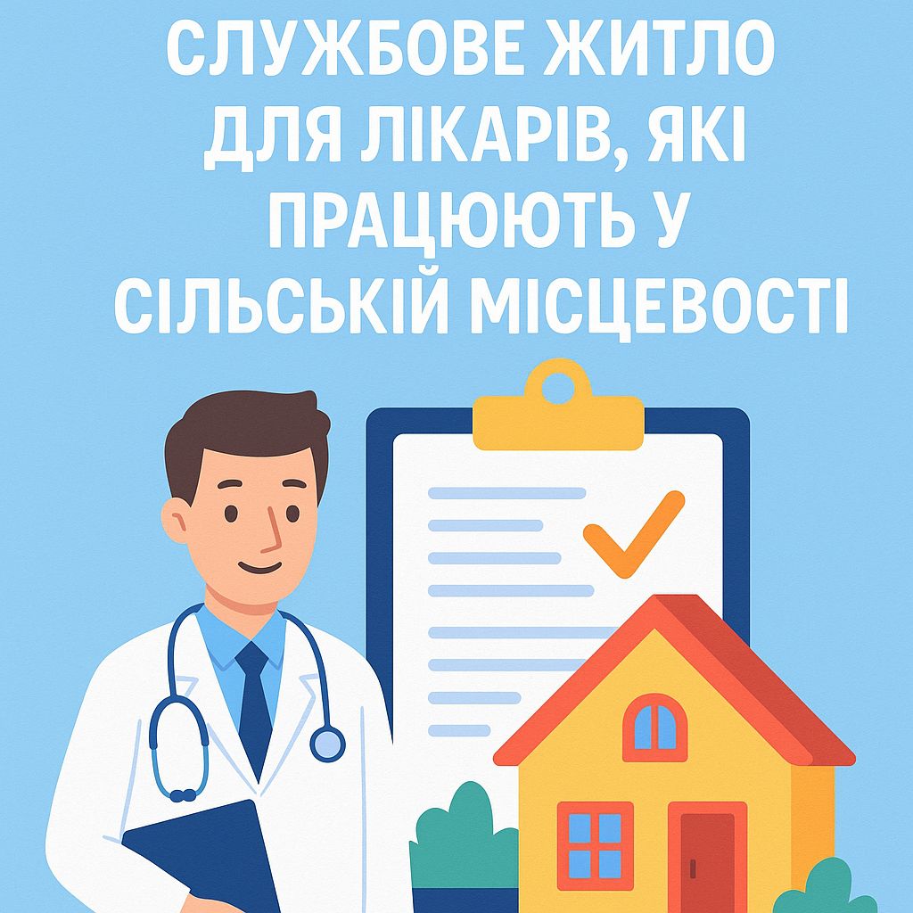 Як отримати службове житло для лікарів, які працюють у сільській місцевості