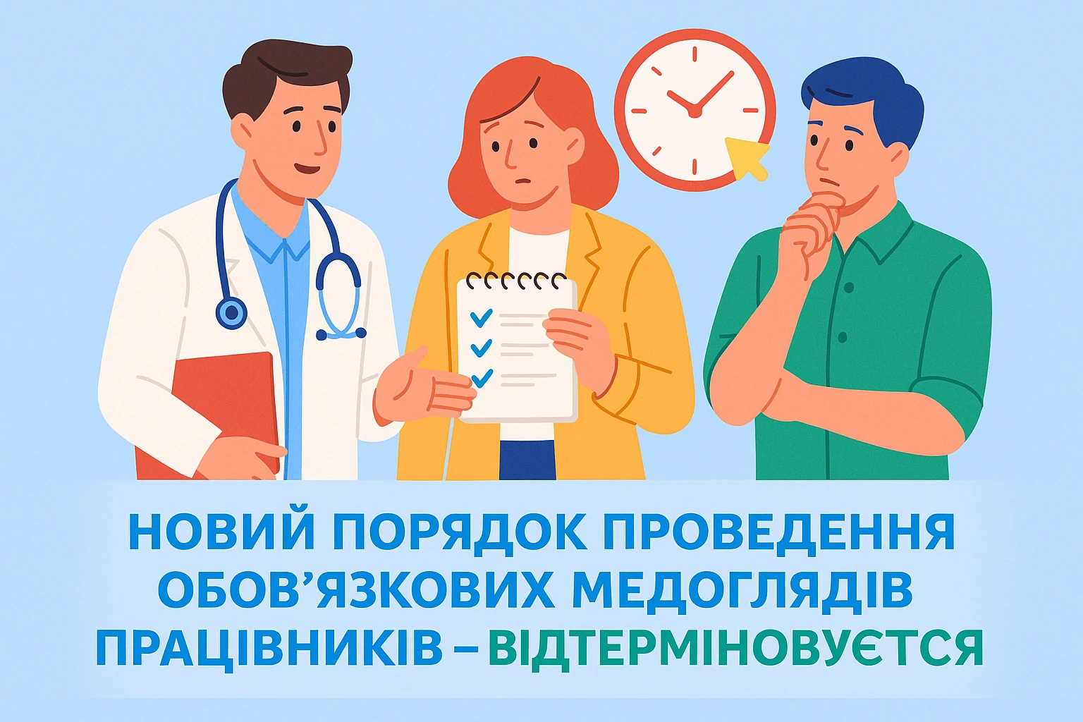 Новий порядок проведення обов’язкових медоглядів працівників — відтерміновується