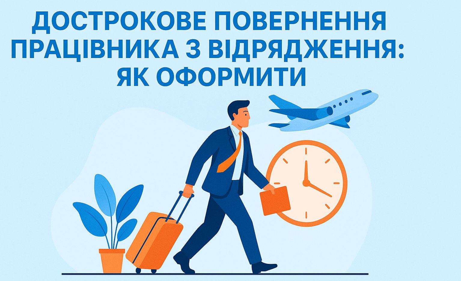 Дострокове повернення працівника з відрядження: як оформити