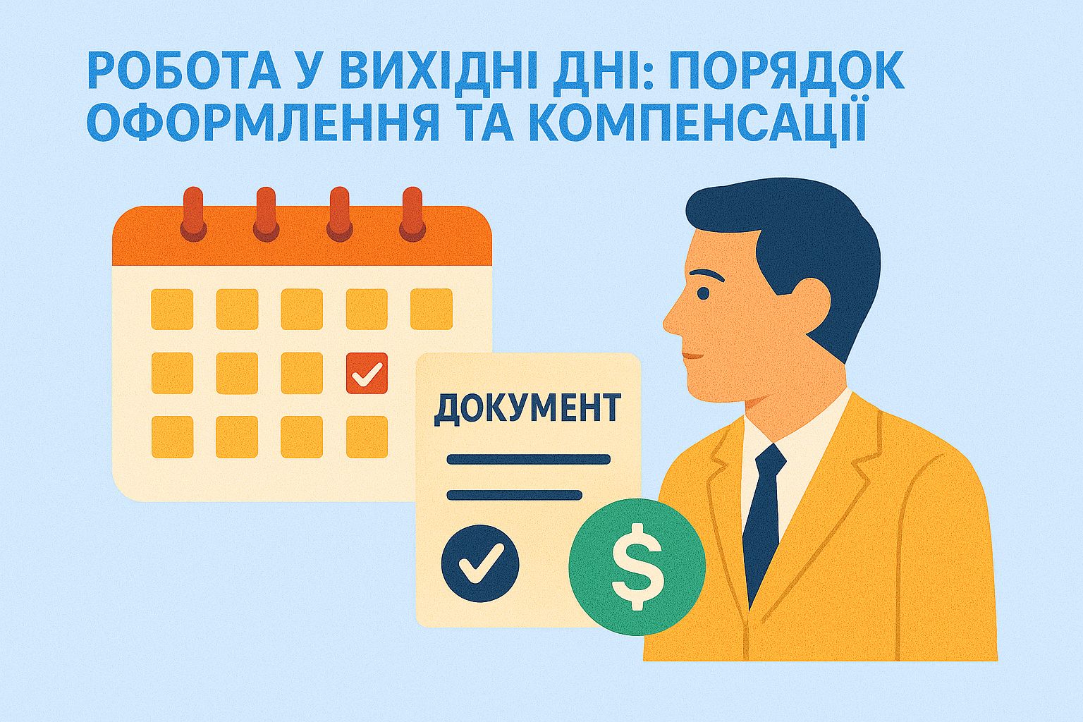 Робота у вихідні дні: порядок оформлення та компенсації
