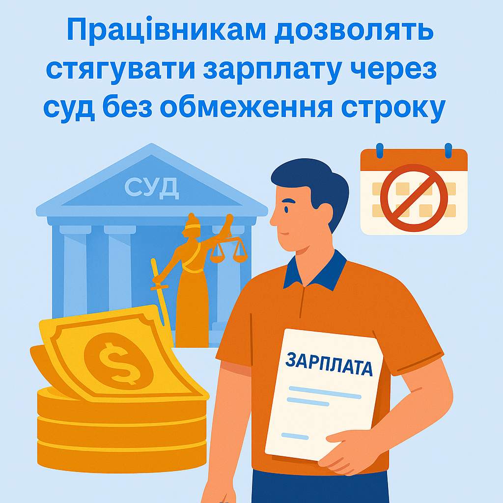 Працівникам дозволять стягувати зарплату через суд без обмеження строку