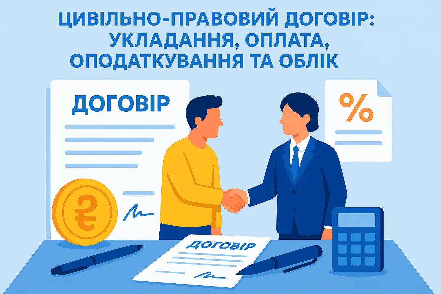 Гражданско-правовой договор: заключение, оплата, налогообложение и учет