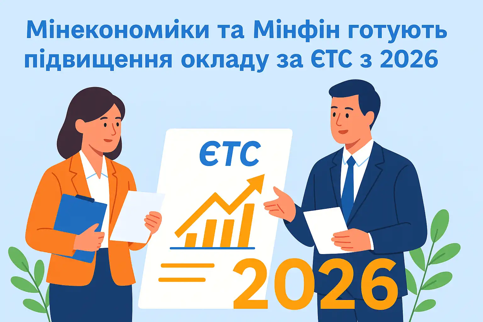 Мінекономіки та Мінфін готують підвищення окладу за ЄТС з 2026 року