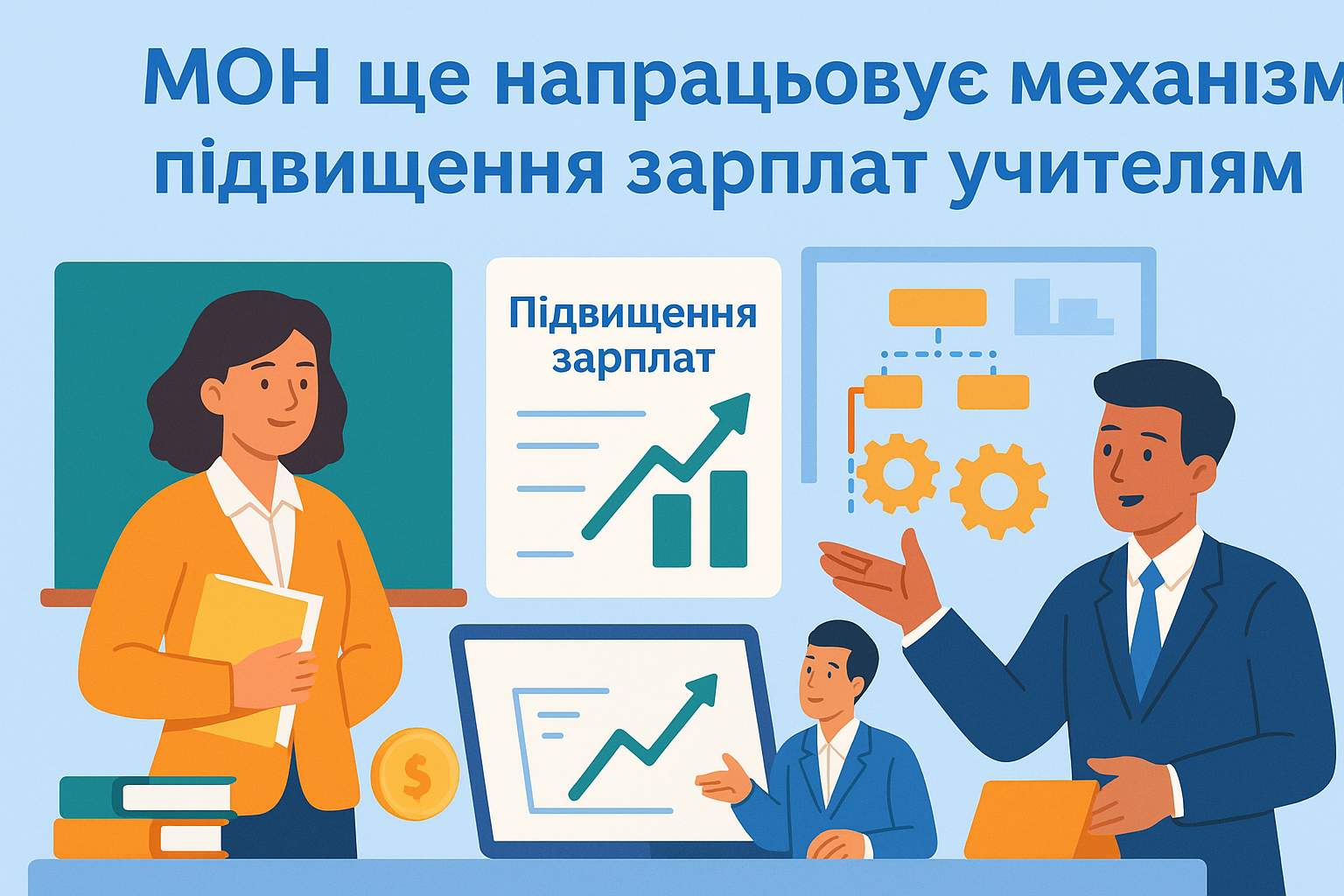 МОН ще напрацьовує механізм підвищення зарплат учителям