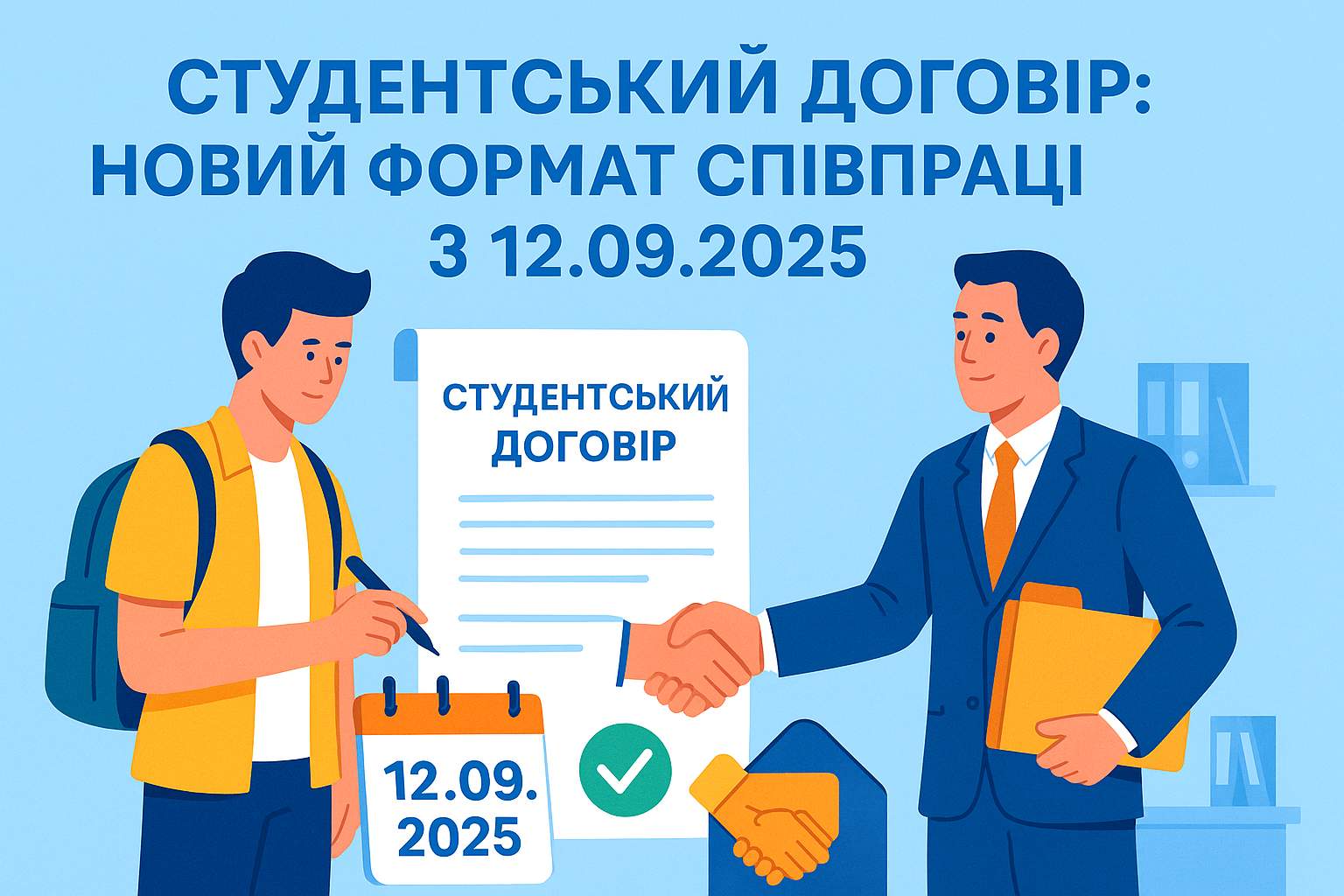 Студентський договір: новий формат співпраці з 12.09.2025